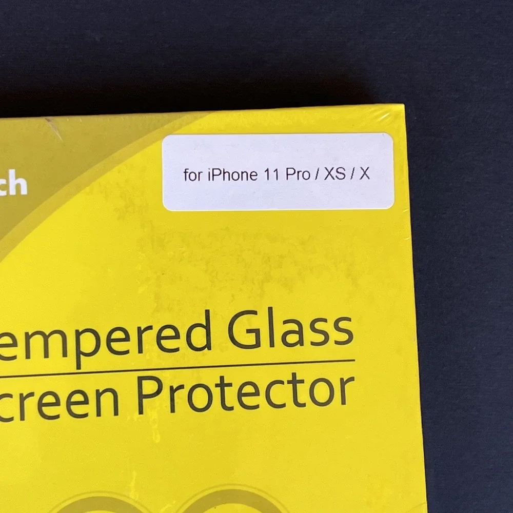 New Sealed 2 Pack JETech Tempered Glass Screen Protector for iPhone 11 Pro/XS/X